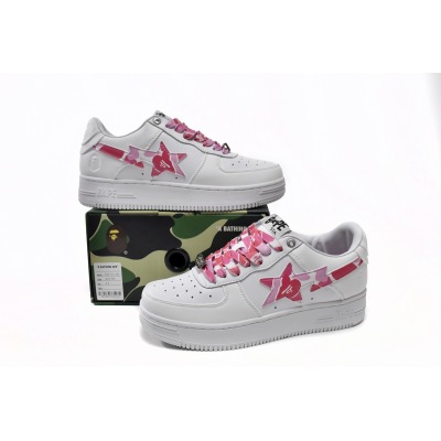 BMLin A Bathing Ape Bape Sta Low White Red Camouflage 1H20-191-045 02