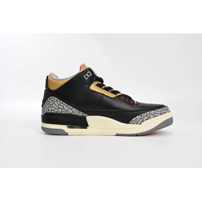 OG Jordan 3 Retro Black Cement Gold (Women's),CK9246-067 02