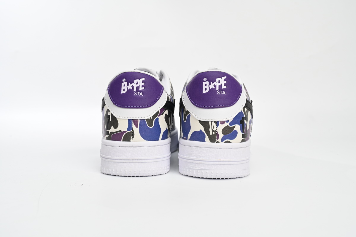 BMLIN A Bathing Ape Bape Sta Low White Purple Color Spray,1J22 291 004