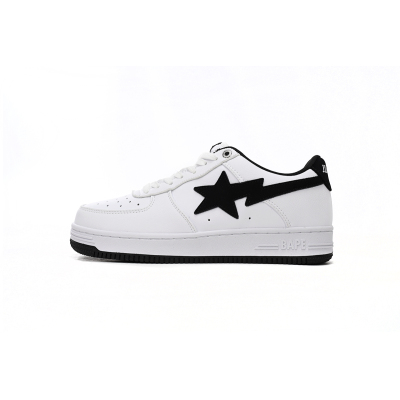 BMLIN A Bathing Ape Bape Sta Low White And Black Tick,1173-191-912 01