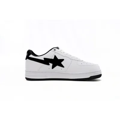BMLIN A Bathing Ape Bape Sta Low White And Black Tick,1173-191-912 02