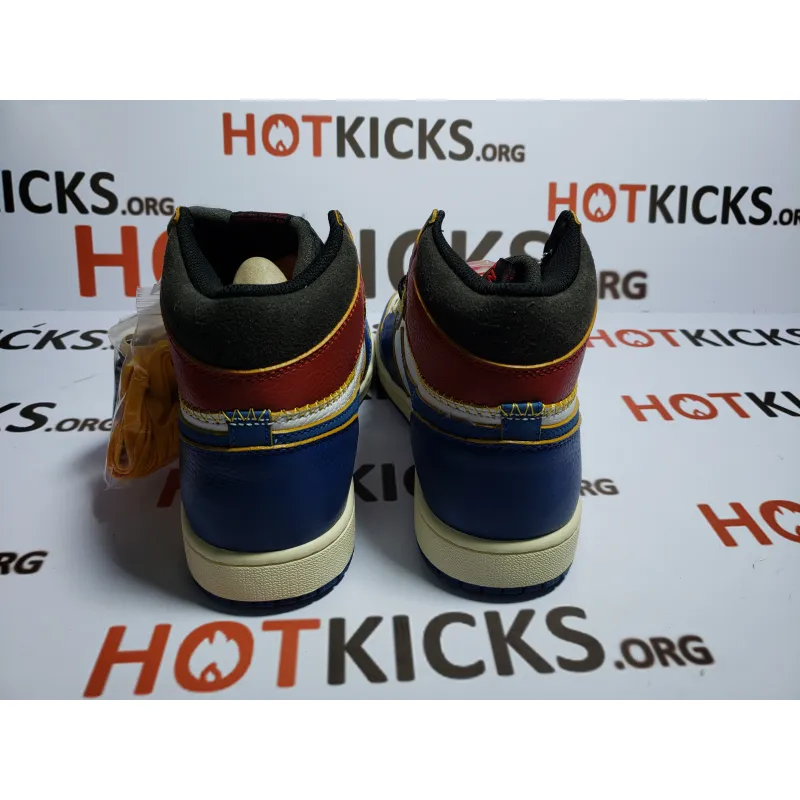 LJR Jordan 1 Retro High Union Los Angeles Blue Toe，BV1300-146 