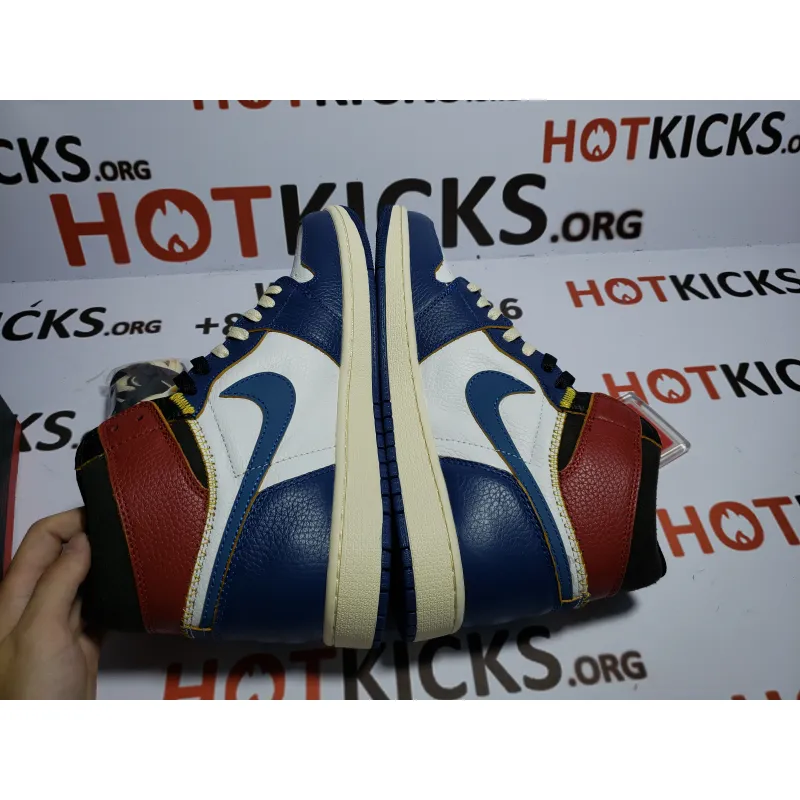 LJR Jordan 1 Retro High Union Los Angeles Blue Toe，BV1300-146 