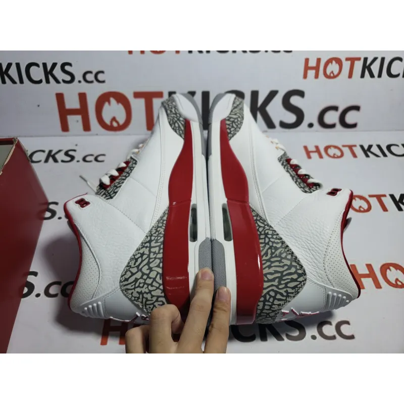 LJR Jordan 3 Retro Cardinal Red，CT8532-126