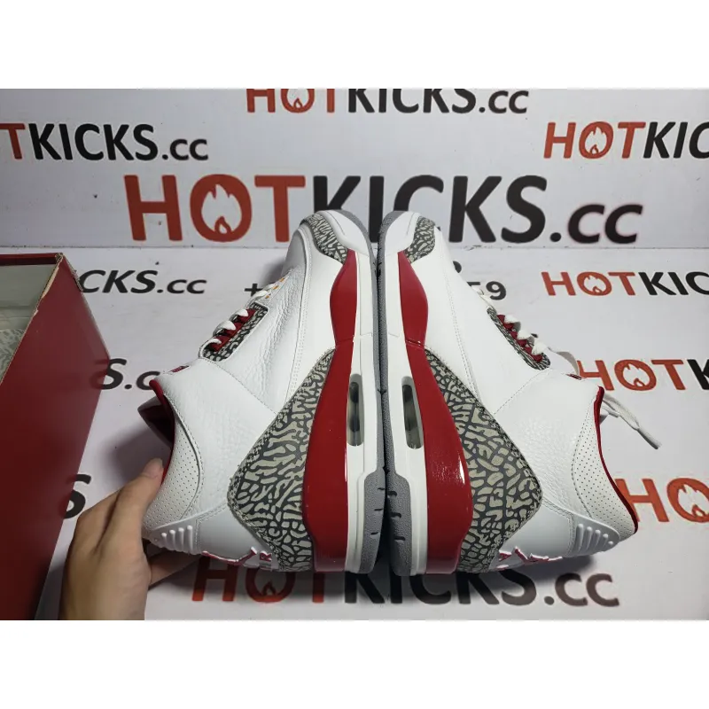 LJR Jordan 3 Retro Cardinal Red，CT8532-126
