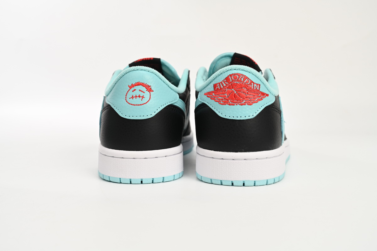 LJR Jordan 1 Retro Low Bang Black Blue,DM7866-400