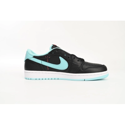 LJR Jordan 1 Retro Low Bang Black Blue,DM7866-400 02