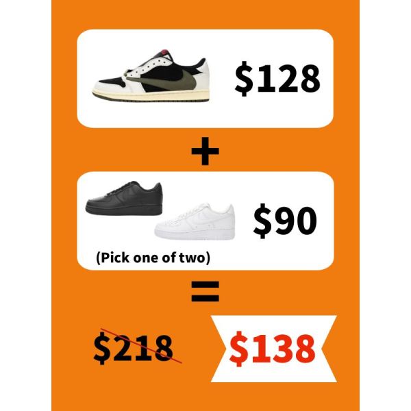 Buy ONE PK Jordan 1 Get One Free Air Force 1-