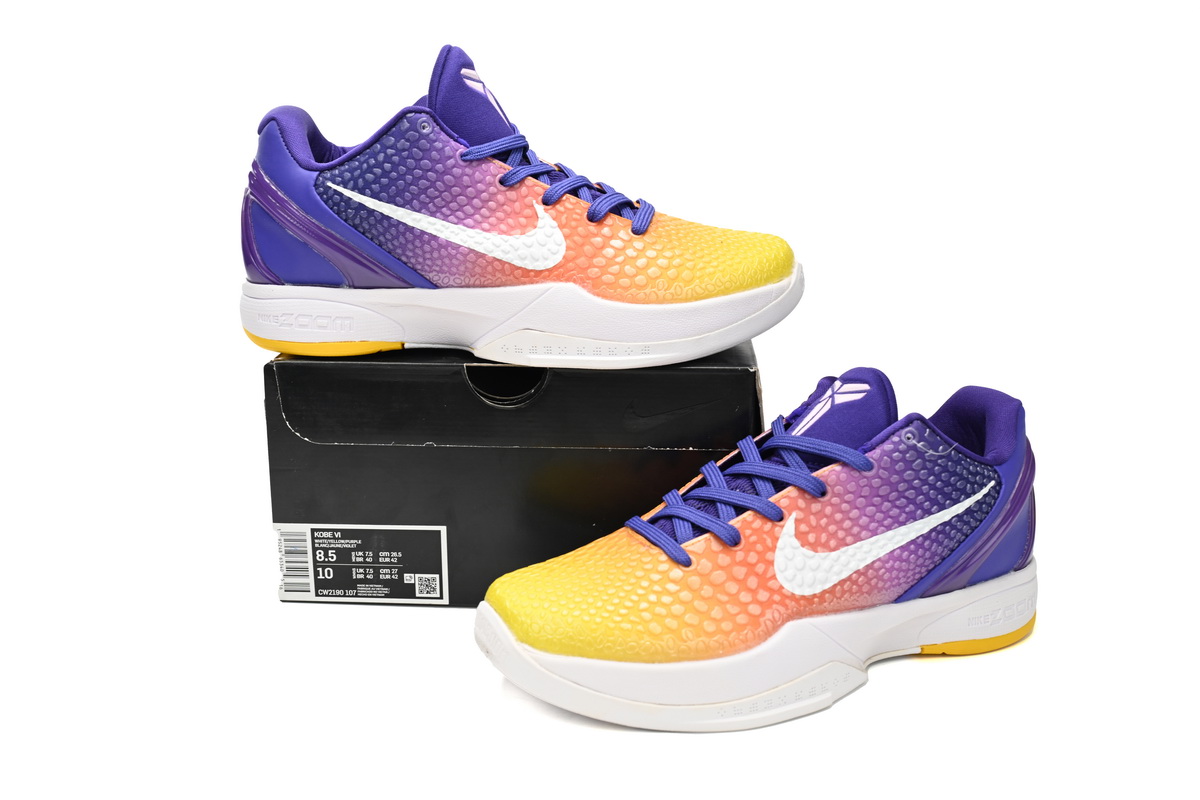 LJR Kobe 6 Elite Low Multicolor,CW2190-107