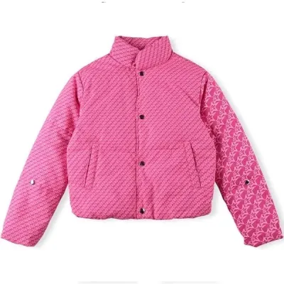 SP5DER 5Star Pink Puffer Jacket 01