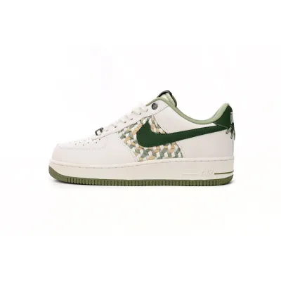 OG Air Force 1 Low '07 Premium NAI-KE Bamboo Weave Sail Gorge Green,FN0369-100 01