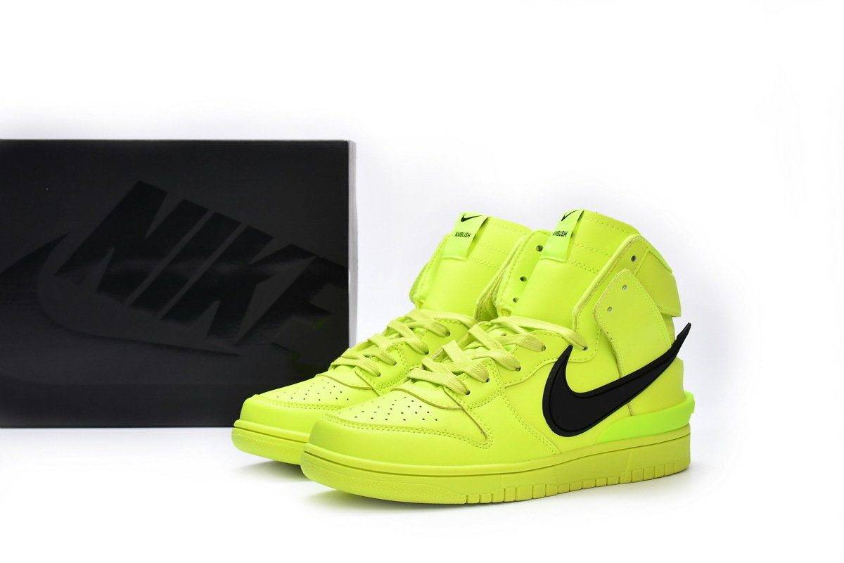LJR Dunk High AMBUSH Flash Lime,CU7544-300