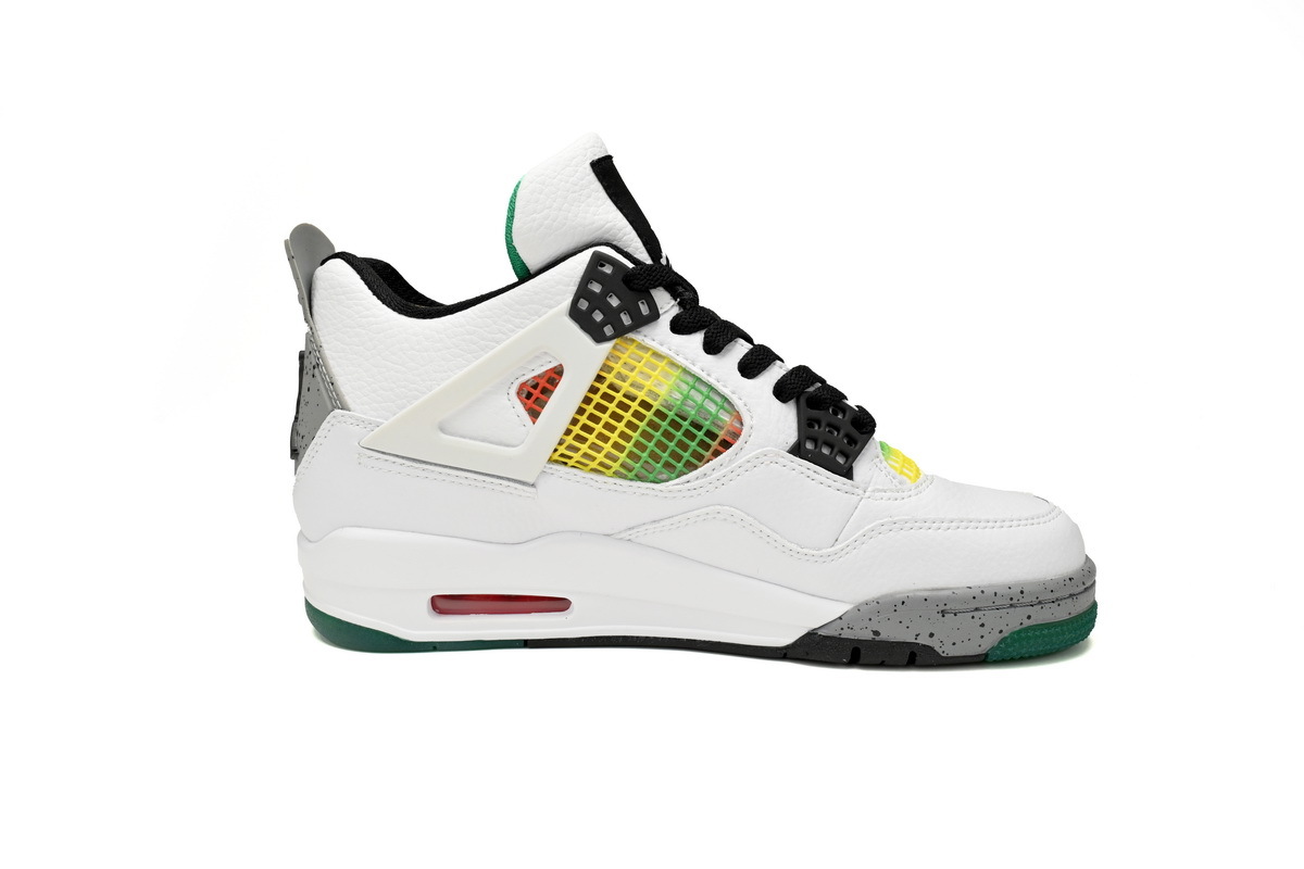 OG Jordan 4 Retro Lucid Green Rasta,AQ9129-100