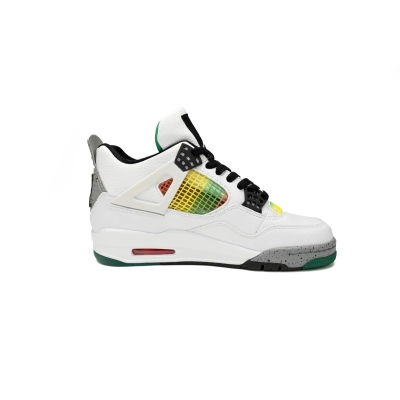 OG Jordan 4 Retro Lucid Green Rasta,AQ9129-100 02