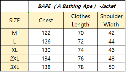 BAPE Cotton clothes 7361