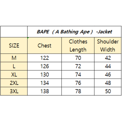 BAPE Cotton clothes 7370