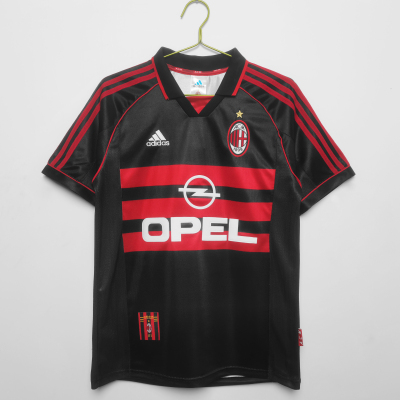 Best Reps Serie A 1998/99 AC Milan Retro Second Away  Soccer Jersey