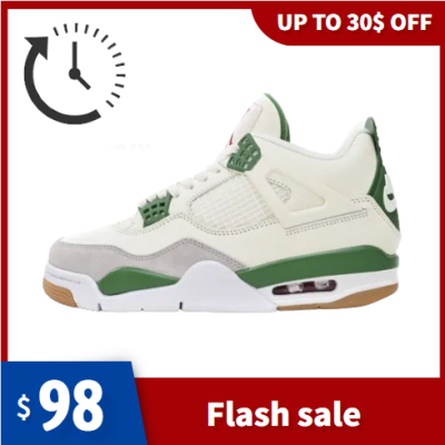 🔥Flash Sale Discount 30$ - LJR Jordan 4 Retro SB Pine Green,DR5415-103