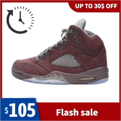 🔥Flash Sale Discount 30$ - LJR Jordan 5 Retro Burgundy,DZ4131-600 01