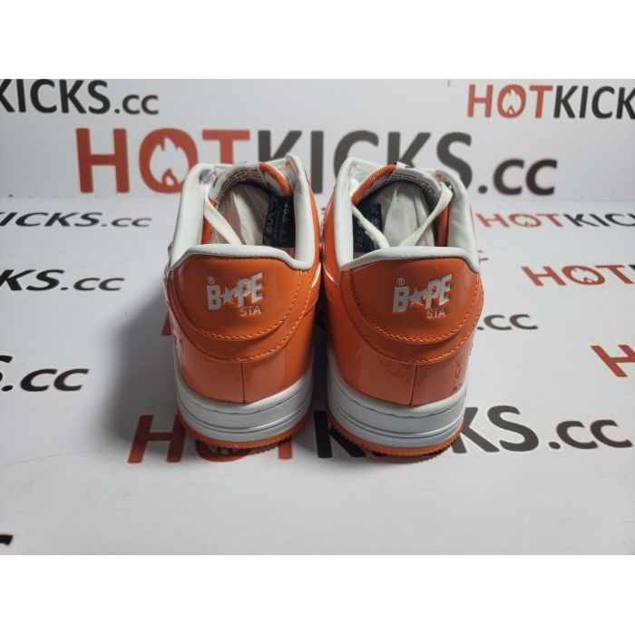 🔥Flash Sale Discount 30$ - LJR A Bathing Ape Bape Sta Low White Orange,1G70-109-0017