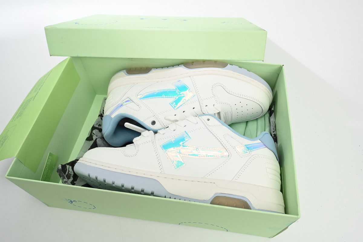 LJR OFF-WHITE Out Of Blue White Blue Discoloration OMIA189S 21LEA0030 0180