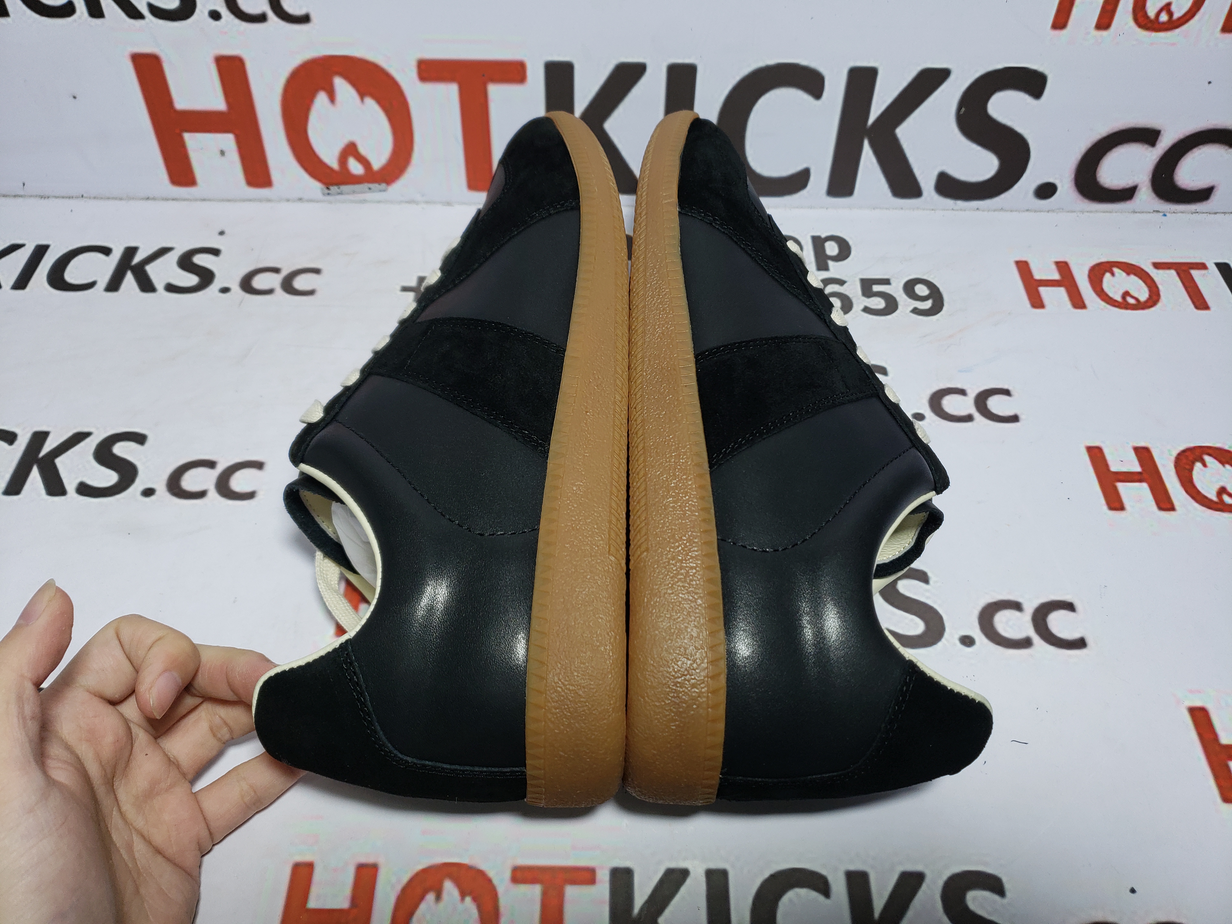 Maison Margiela Replica German Army Trainer (GATs) Black Gum