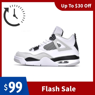 🔥Flash Sale Discount 30$ - LJR Jordan 4 Retro Military Black,DH6927-111 01