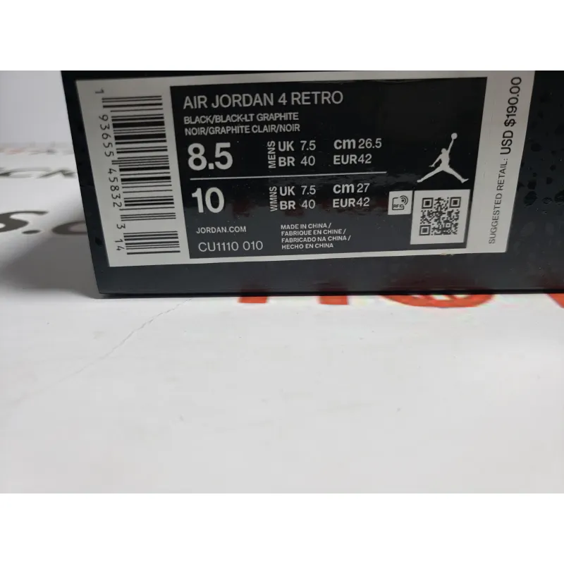 🎯Free Shipping🎯OG Jordan 4 Retro Black Cat,CU1110-010
