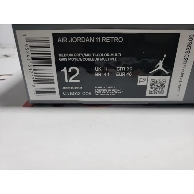 LJR Jordan 11 Retro Cool Grey (2021), CT8012-005