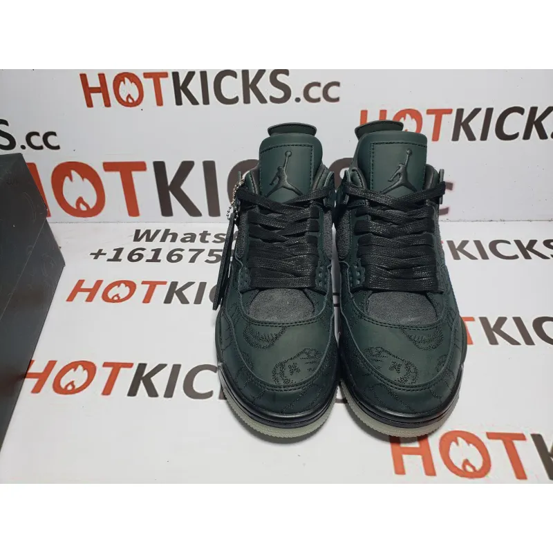 LJR Jordan 4 Retro Kaws Black，930155-001
