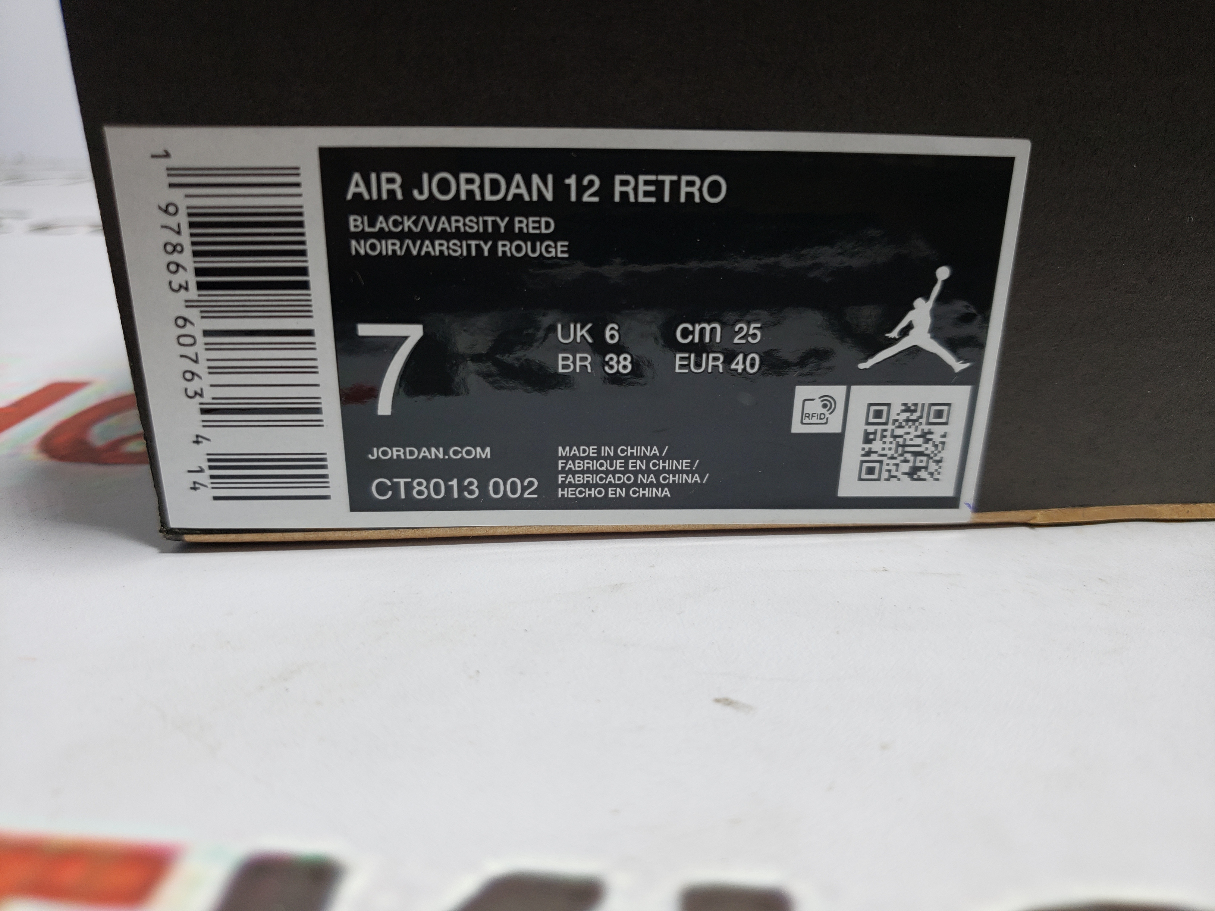 LJR Jordan 12 Retro Flu Game Black Red,130690-002