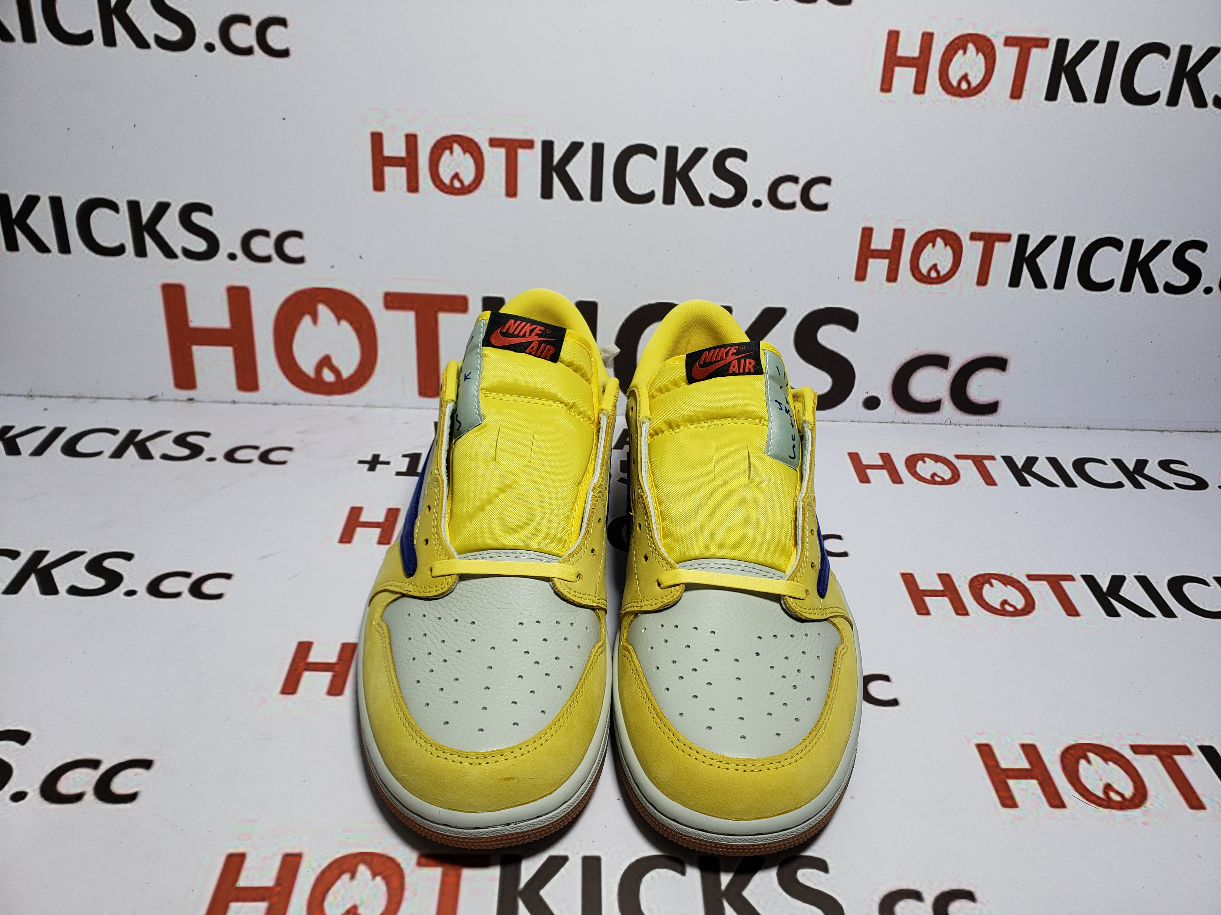 LJR Travis Scott x Air Jordan 1 Low OG 'Canary'  DZ4137-700