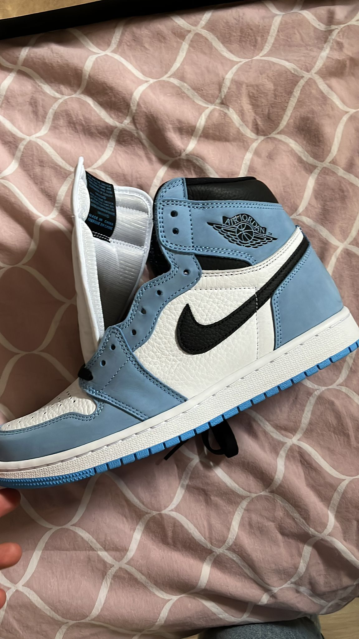 LJR Jordan 1 Retro High White University Blue Black（2021),555088-134  review eve