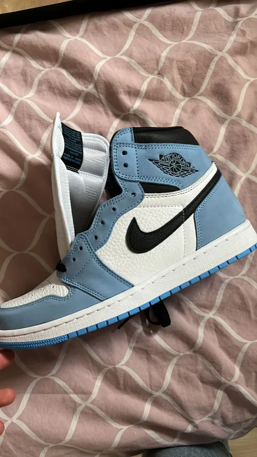 LJR Jordan 1 Retro High White University Blue Black（2021),555088-134  review 
