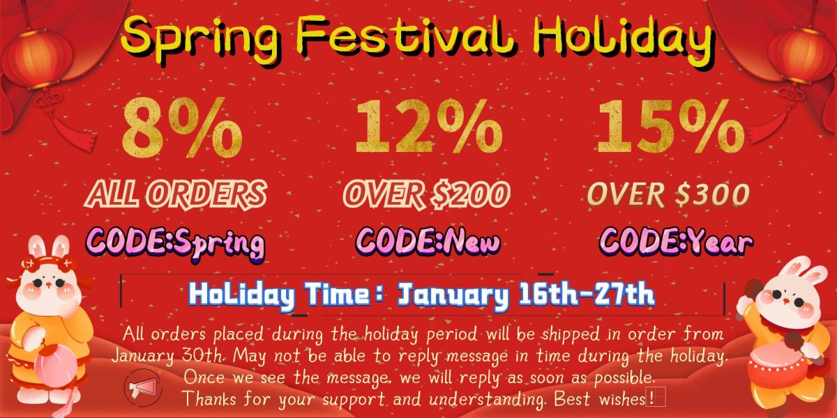 Hotkicks Spring Festival Holiday Notice