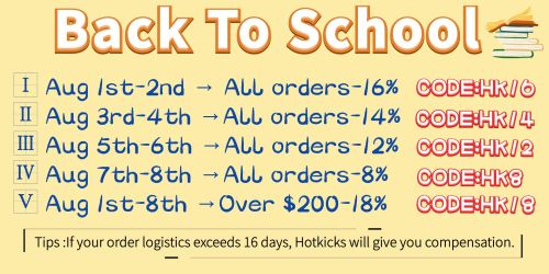 SCHOOL Season | hotkicks.cc has the highest discount of 18%