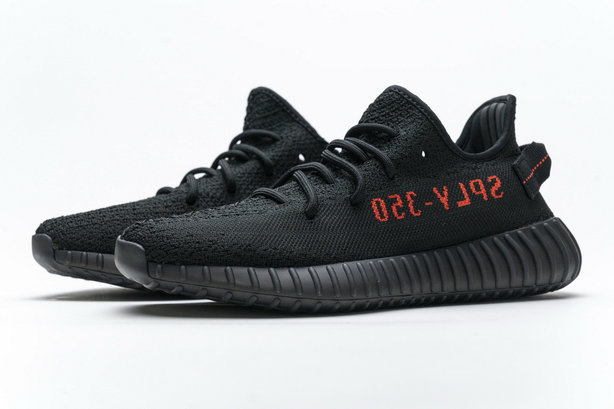  Adidas Yeezy Boost 350 V2 Black Red CP9652 [Budget Version]