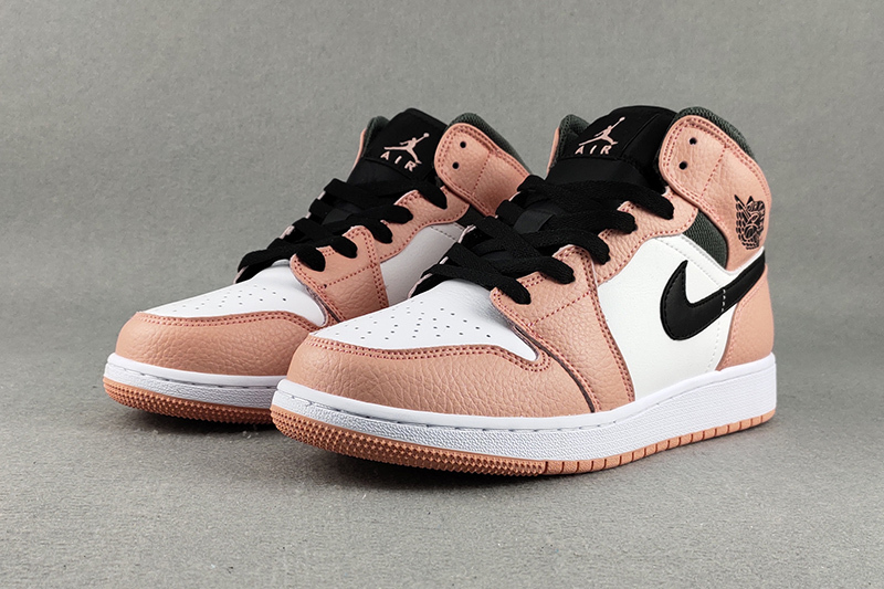  Air Jordan 1 Mid Pink Quartz (GS) 555112-603 [Better Version]