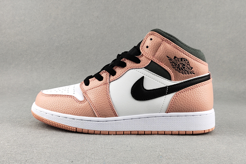  Air Jordan 1 Mid Pink Quartz (GS) 555112-603 [Better Version]