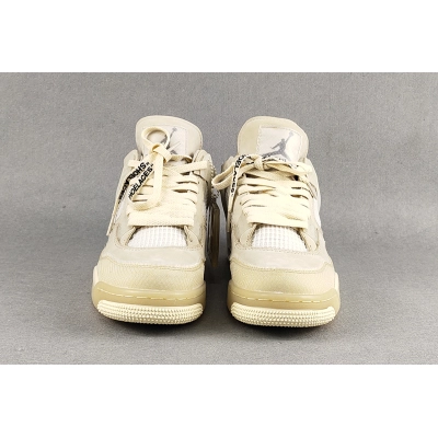  Air Jordan 4 Retro Off-White Sail (W) CV9388-100 [Top Version]  02