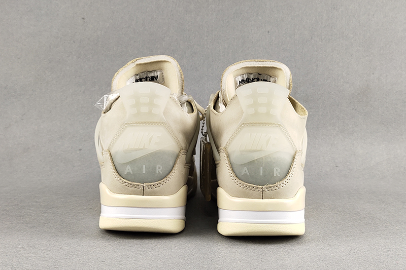  Air Jordan 4 Retro Off-White Sail (W) CV9388-100 [Top Version] 