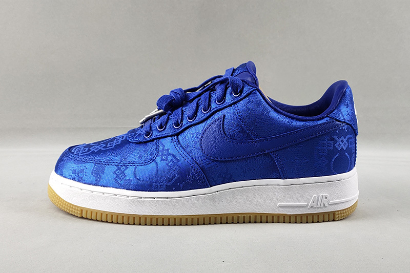  Nike Air Force 1 Low CLOT Blue Silk CJ5290-400 [Top Version]
