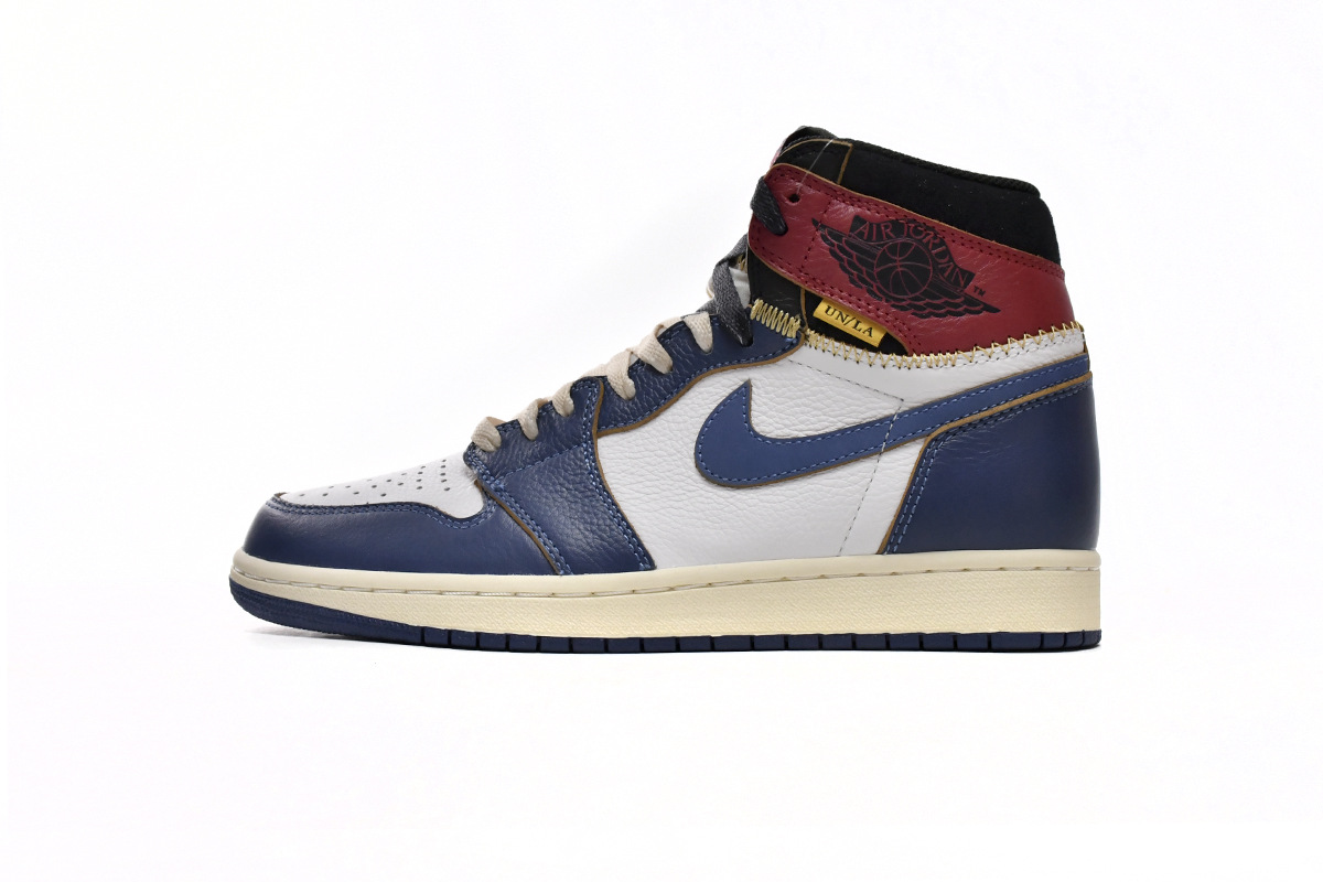 Air Jordan 1 Retro High Union Los Angeles Blue Toe  BV1300-146