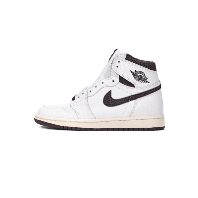 Air Jordan 1 High OG Grey Brown Snake Pattern DO7097-100  01