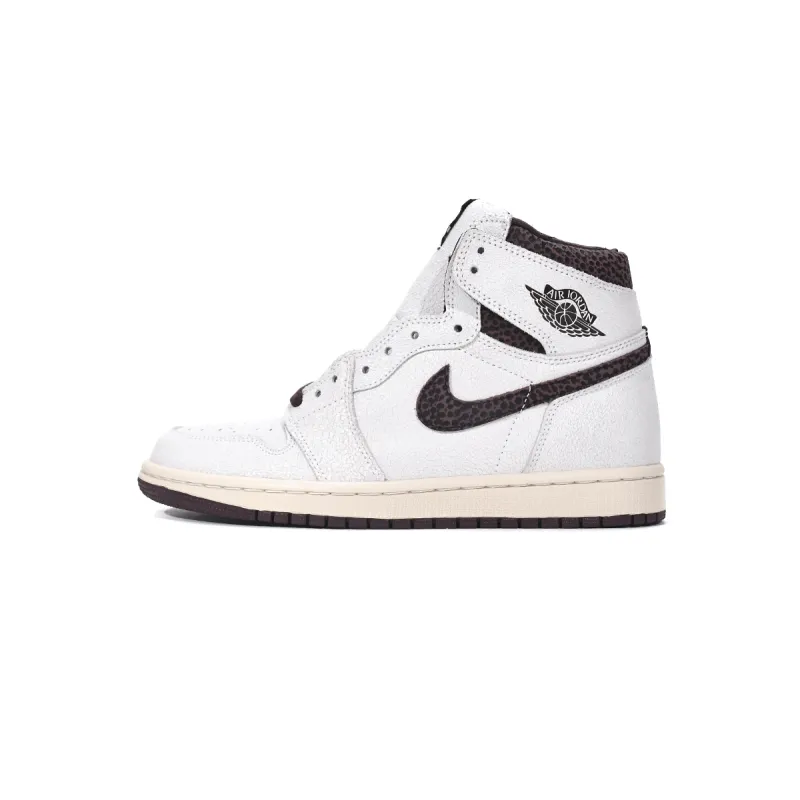 Air Jordan 1 High OG Grey Brown Snake Pattern DO7097-100 