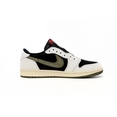 Air Jordan 1 Retro Low OG SP Travis Scott Olive (Women's) DZ4137-106  02