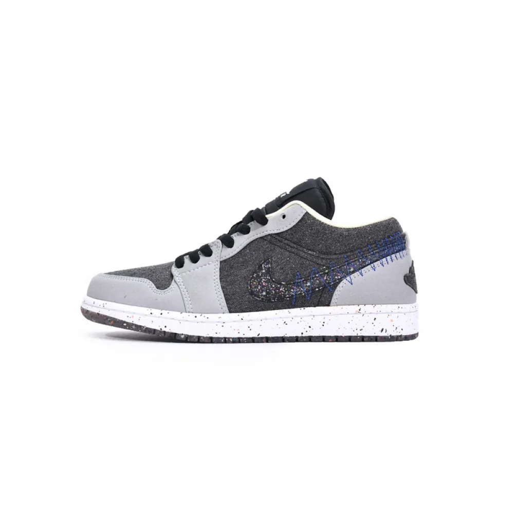 Air Jordan 1 Low SE Crater Black Grey DM4657-001