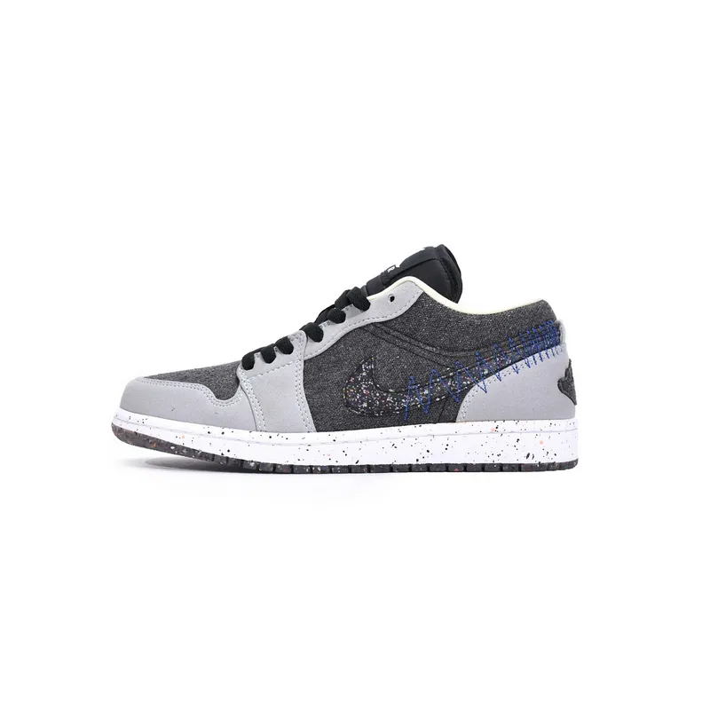 Air Jordan 1 Low SE Crater Black Grey DM4657-001