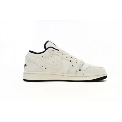 Air Jordan 1 Low SE Paint Splatter (GS) DH3295-100 02