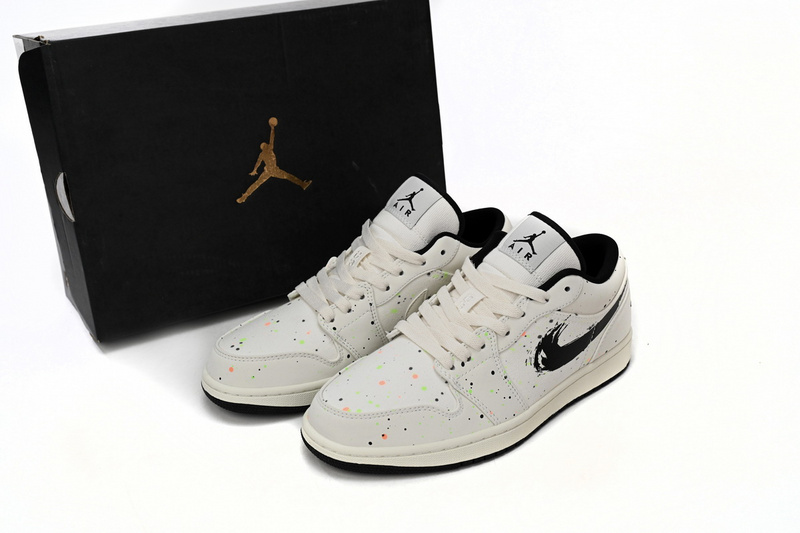 Air Jordan 1 Low SE Paint Splatter (GS) DH3295-100
